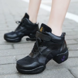 Современная обувь, дышащие танцующие туфли, из натуральной кожи, мягкая подошва