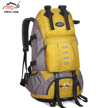 Большой рюкзак с двумя плечами, рюкзак для мужчин, рюкзак для женщин, рюкзак для наружного воздуха, сумка для альпинистов с большими плечами, сумка с водонепроницаемым рюкзаком 50L