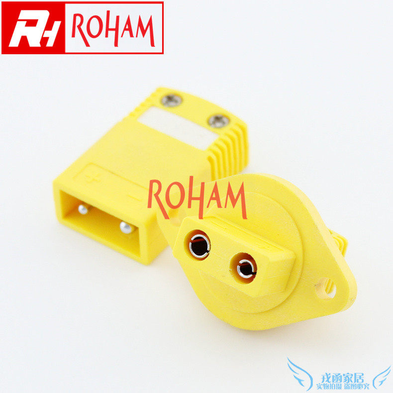 K-type sleeve-type thermocouple plug socket with fixed ring K-type male connector RTB-K-M F upgrade