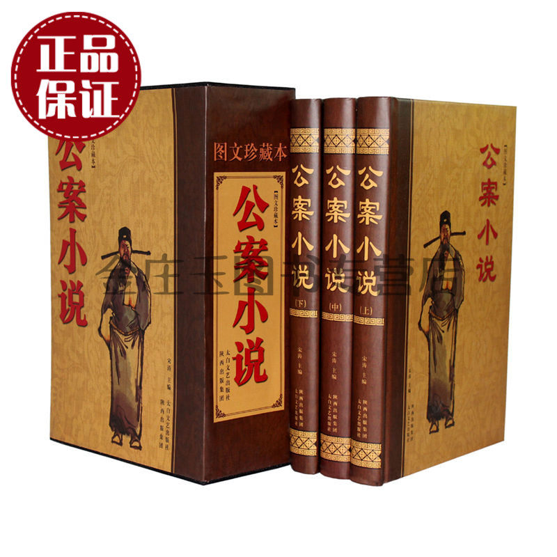 中国公案小说全3卷 图文珍藏版 包公案彭公案 名著精读 中国古典探案小说 历史小说 狄公案 海公案国学典藏书系 精装版正版