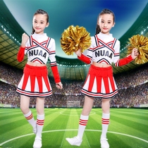 Childrens cheerleading clothing mens and womens skirts competitive aerobics competition cheerleading primary and secondary school students cheerleading performance clothes