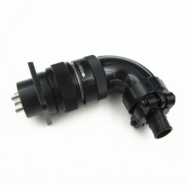 Aviation plug YD28-4 core 15 core YD28K4TS YD28K4TS black elbow servo motor plug