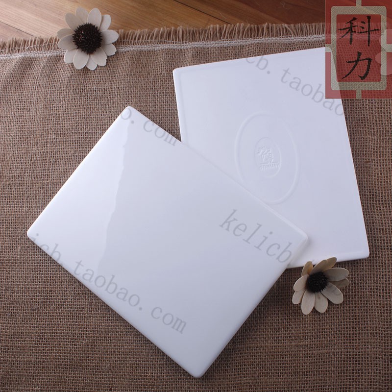 3-8 inch bright porcelain plate imitation Italian porcelain plate (rectangular oval)