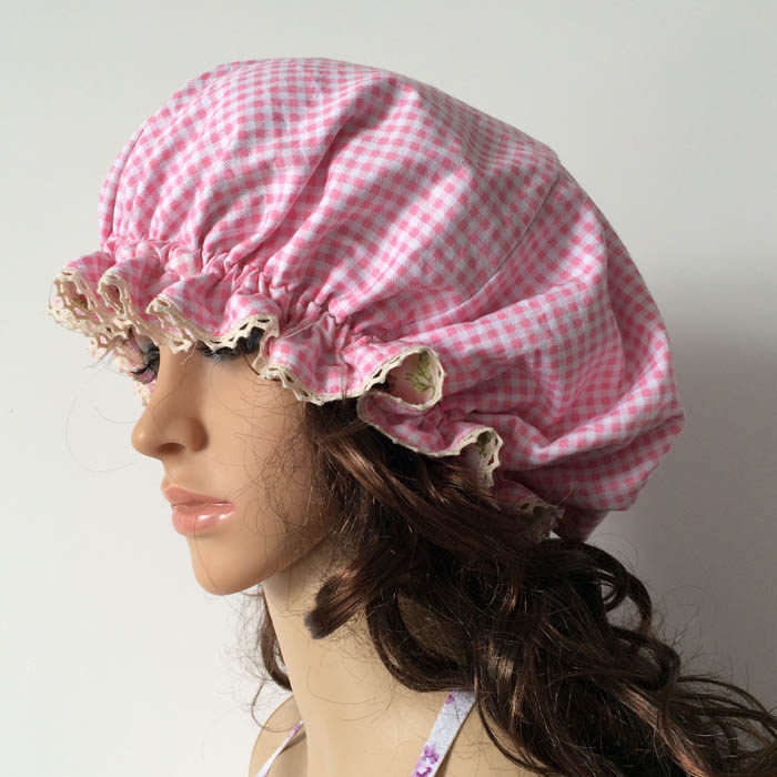 Korean version of cute adult women's double-sided cotton nightcap sleeping long hair nightcap kitchen hat kitchen hat female spring, summer, autumn and winter