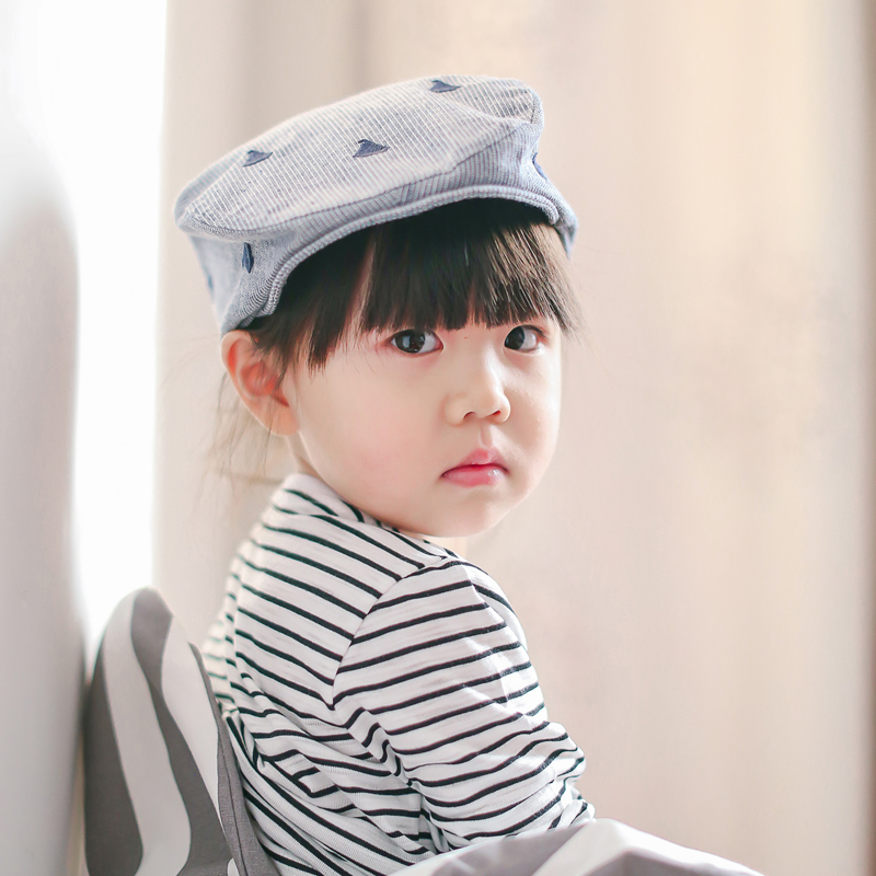 子织 宝宝帽子春夏款儿童软檐帽鸭舌棒球帽婴儿童全棉贝雷帽韩版