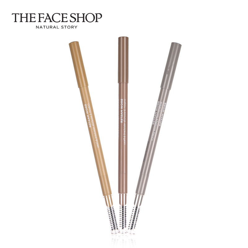 The Face Shop 眉笔 精致防水眉笔 韩国防水防汗不晕染持久正品