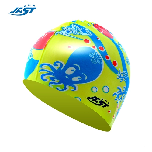 Мультяшная водонепроницаемая милая плавательная шапочка для мальчиков для плавания