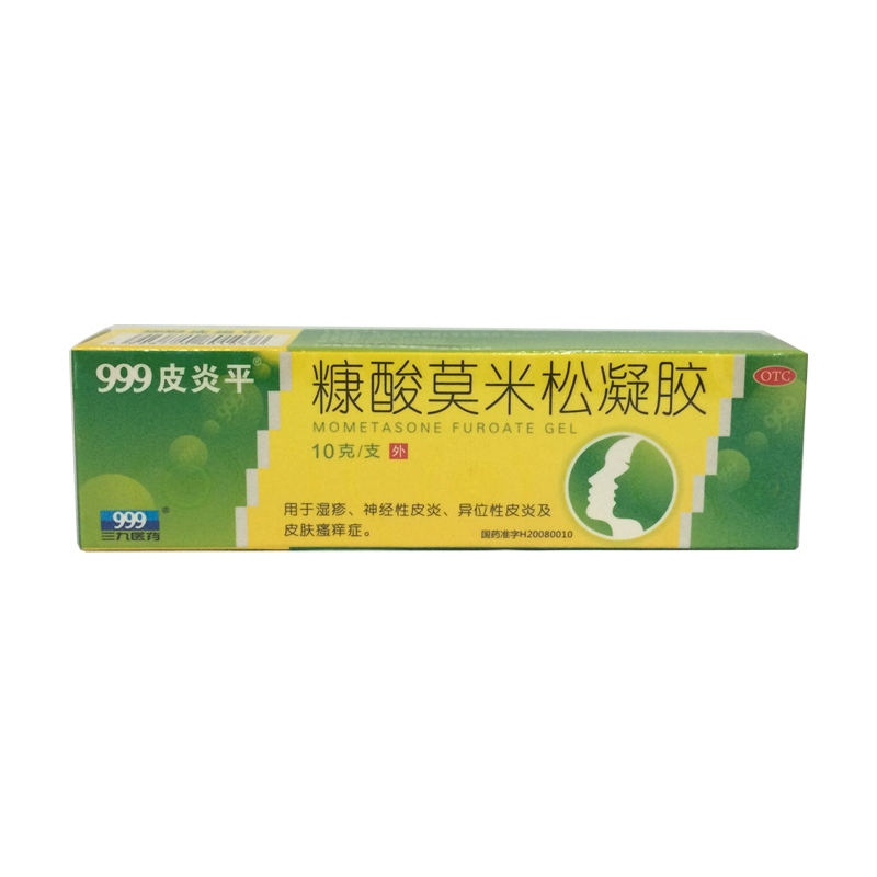 皮炎平 糠酸莫米松凝胶 10g*1支/盒 神经性、YP