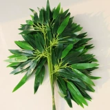 Симуляция бамбукового листа золотой бамбуковой лист фальшивый зеленый растительный симуляция