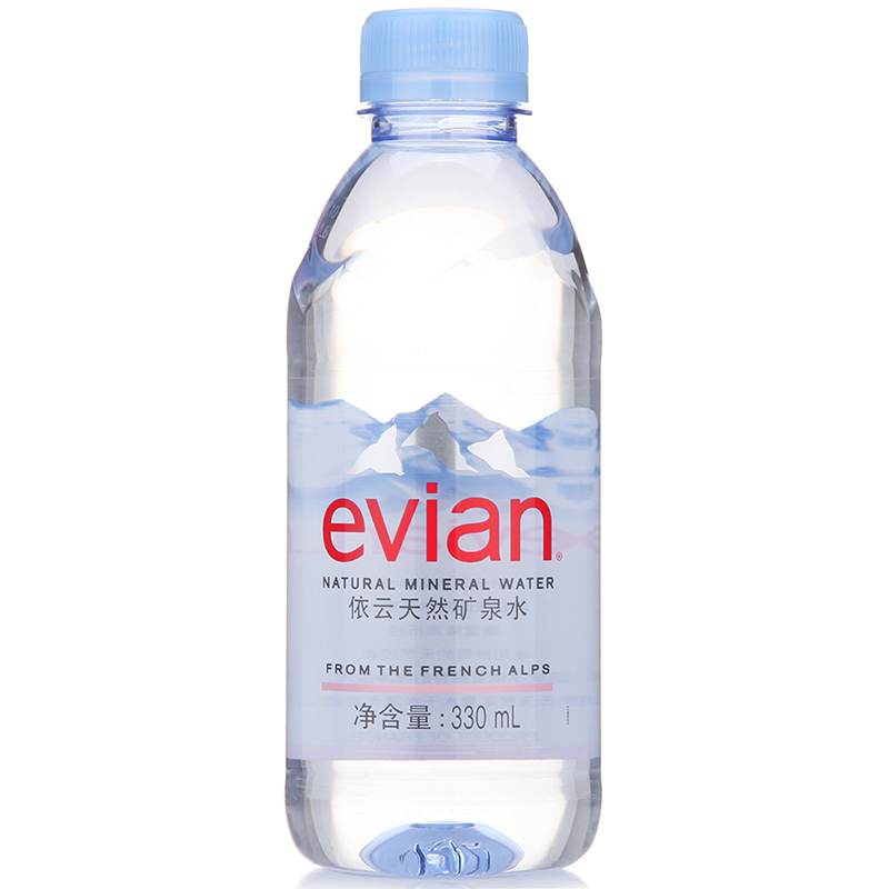 【天猫超市】法国进口 evian/依云矿泉水330ml/瓶 单瓶