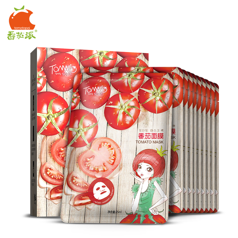TOMATO PIE/番茄派鲜润滋养亮泽肌肤水润保湿轻薄服帖面膜