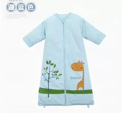Baby sleeping bag thin dual-use spring and autumn baby pure cotton can get rid of bile, kick-resistant new Four Seasons Universal