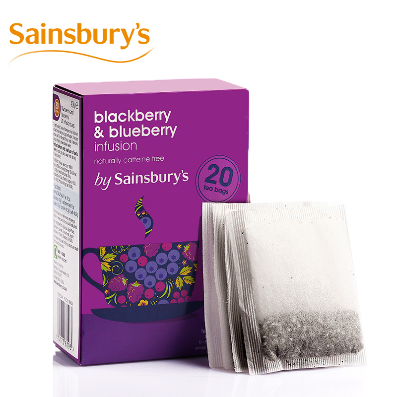 英佰瑞 黑莓蓝莓水果茶包 花草茶 20包40g 英国进口62a