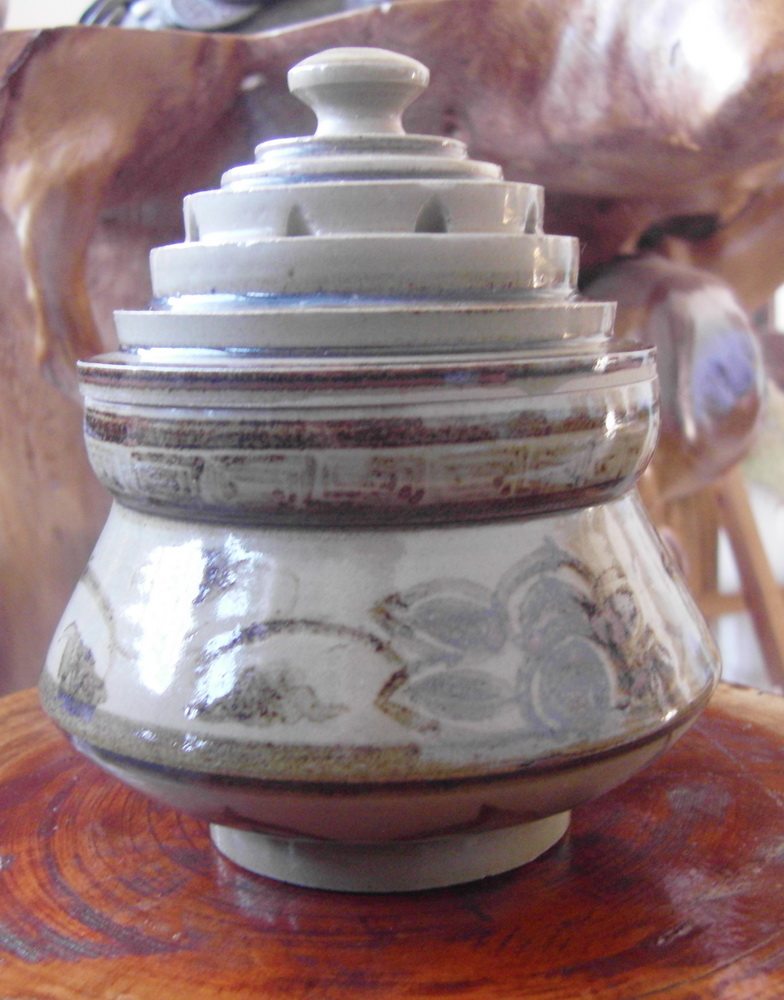 Jianshui purple pottery clay pottery crude pottery underglaze color incense plate incense burner ornaments