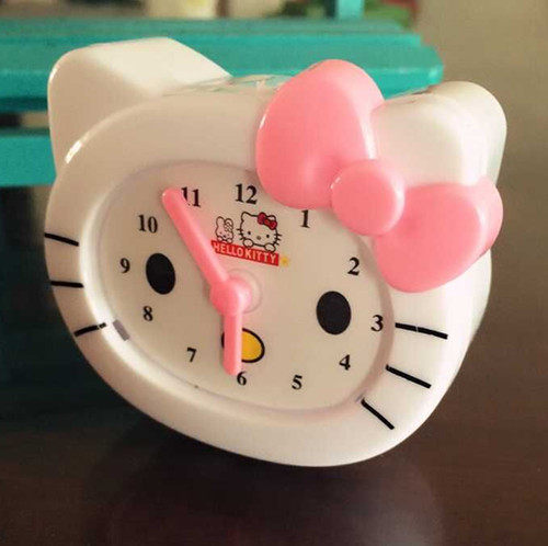 Simulation KT Cat Alarm Clock Hand Watch Styling Pencil Sharpened Pencil Sharpening Pencil Sharpening Knife