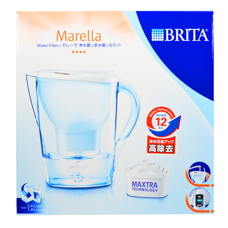【日本直邮】德国原装BRITA碧然德Marella2.4L滤水壶Cool BJ-NMC