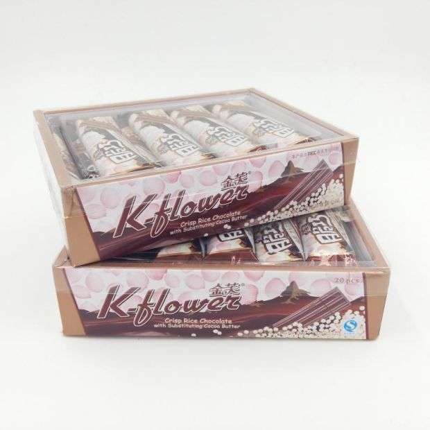 Jinfu Crisp Chocolate Fragrant Rice Instead of Cocoa Butter Chocolate 20 Packs of Boxed Nostalgic Leisure Snacks