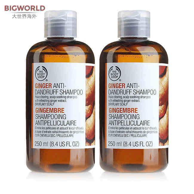 The Body Shop美体小铺 生姜洗发水洗发露250mlx2瓶