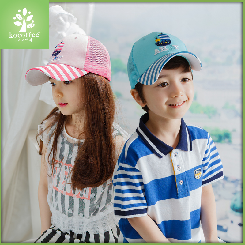 儿童凉帽男童儿童帽子夏天女宝宝鸭舌帽2-4-8岁小孩防晒遮阳帽潮