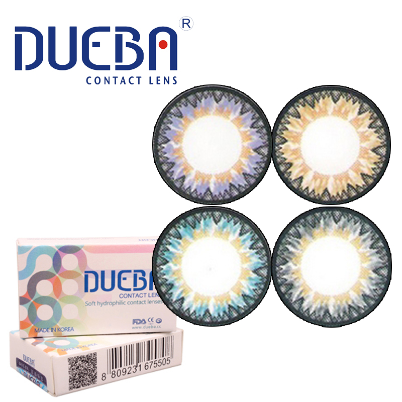 DUEBA 果冻三色 混血大直径美瞳年抛近视平光彩色隐形眼镜1片ll