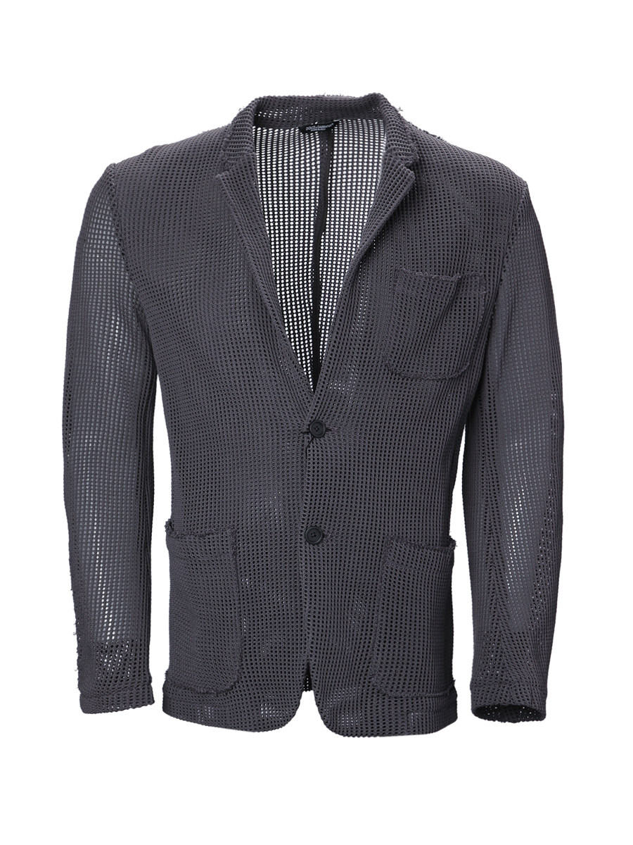 Dolce&Gabbana 深灰色网眼镂空饰外套