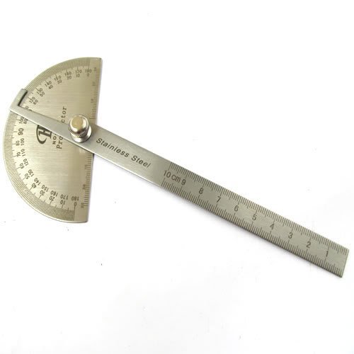 180-degree adjustment type semicircle angle ruler angle gauge Protractor universal angle gauge angle gauge gauge gauge 