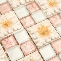 [Ленас] Мозаика Фоновая стена MTZ48 Европейские здания Строительные материалы Пасторальная стеклянная стеклянная плитка