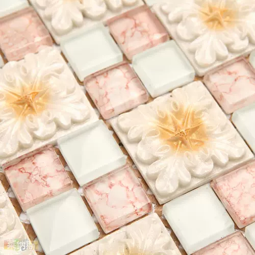 [Ленас] Мозаика Фоновая стена MTZ48 Европейские здания Строительные материалы Пасторальная стеклянная стеклянная плитка