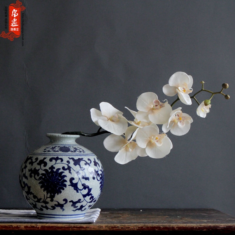 Jingdezhen ceramic vase furnishing articles slice of the sitting room with flowers, water raise flower arranging, I and contracted office desktop small expressions using