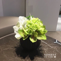 Modern simple high-end simulation floral set designer model room sales Department living room coffee table floral ornaments