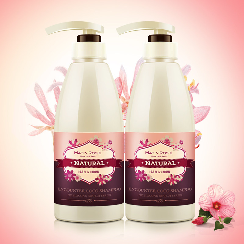 法国无硅油邂逅可可亮泽洗发水 控油清爽去屑洗发露洗头水洗头膏