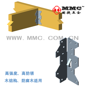 Gujie Hardware Wood Structure Connector L-Connector Angle Code Connector Wooden House Fittings AC-A MMC