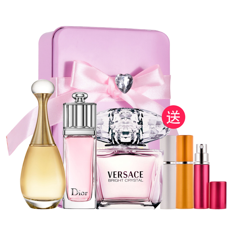 Versace/范思哲粉钻/真我香水 /魅惑清新5ML*3 女士香水 持久淡香