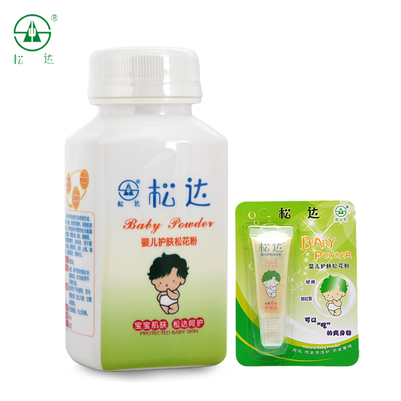 松达护肤松花粉 婴儿爽身粉 新生儿宝宝痱子粉祛痱52g 不含滑石粉