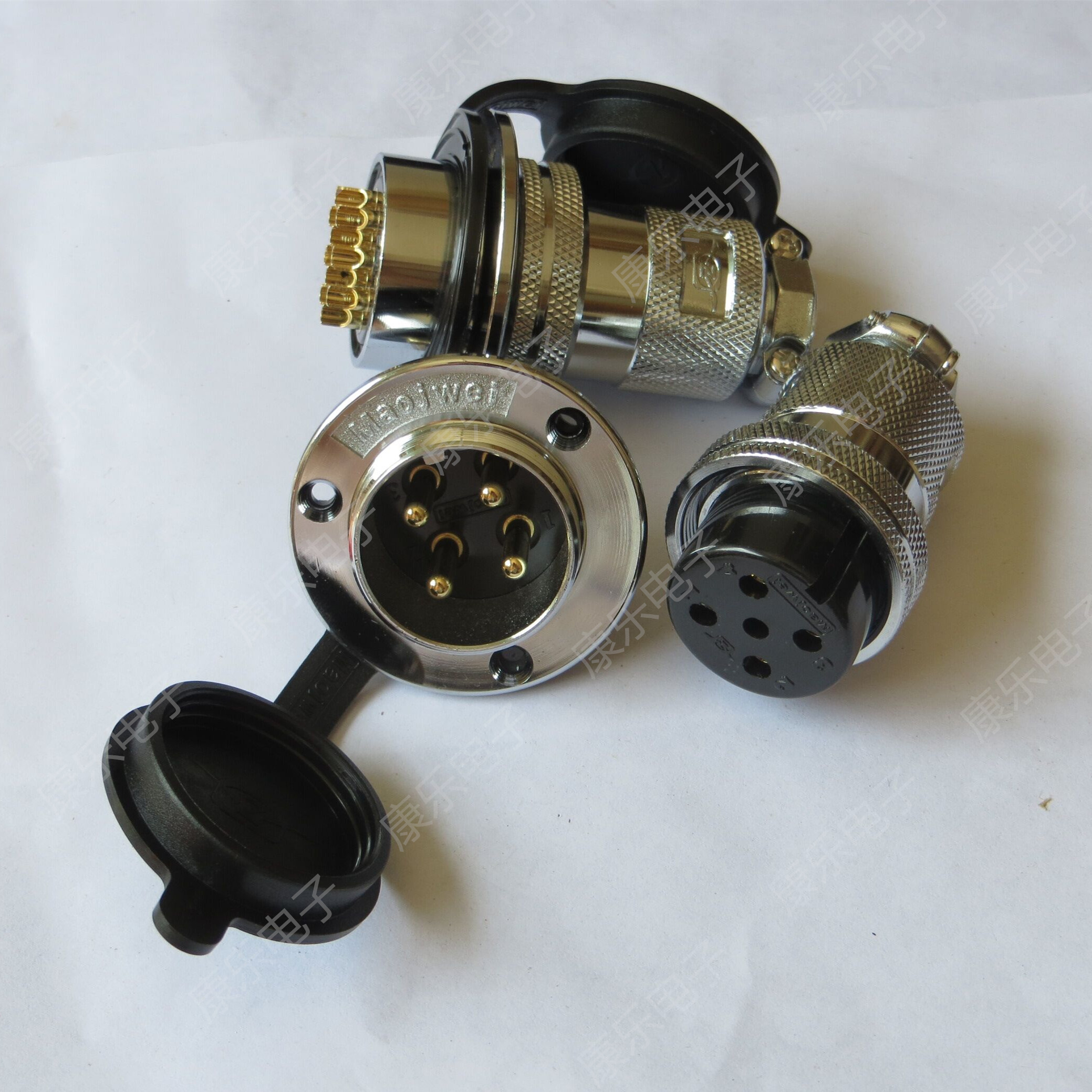 Heavy strong (ZJPT)aviation plug connector 30M-4A 4E (4 core)DF30-4T flange type