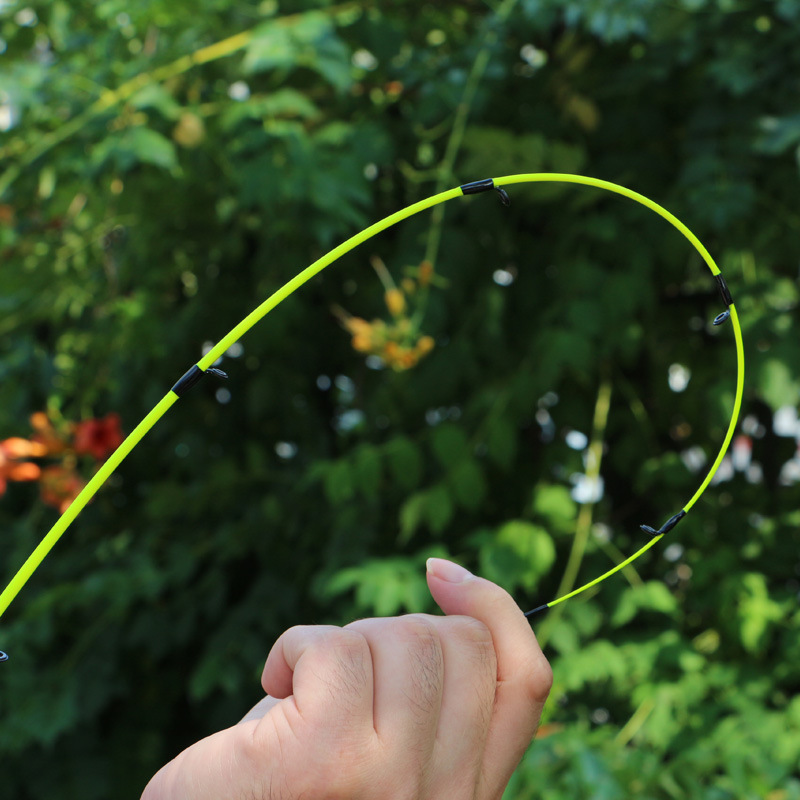 Green soft tail M tune 1.8 2.1 2.4 2.7 meters Lu Ya rod fishing rod wholesale small sea rod raft rod throwing rod