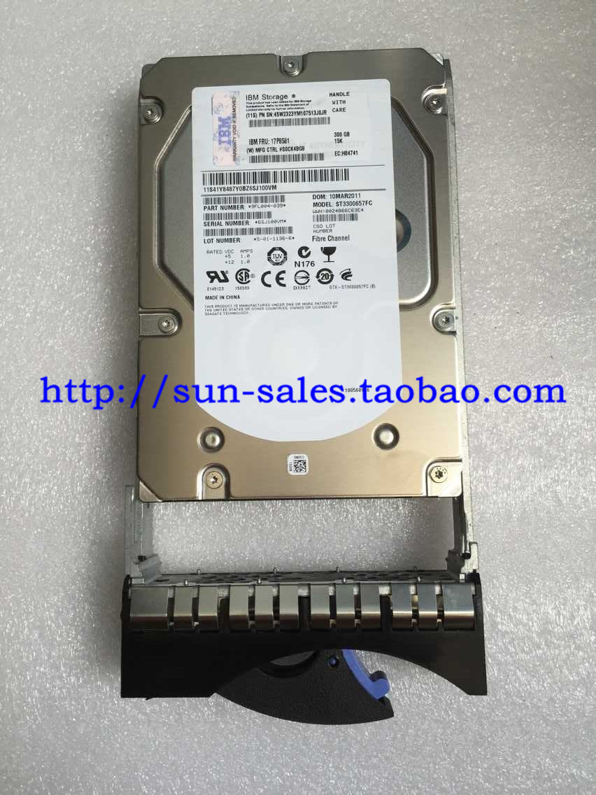 IBM 2107 17P8581 45W2323 300GB 15K FC 3 5 4Gbps HDD DS8000