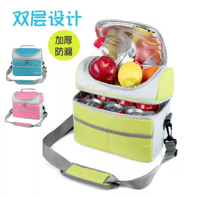 Korean double-layer thick aluminum foil insulation bag portable lunch box insulation bag large breast milk refrigerated fresh ice bag