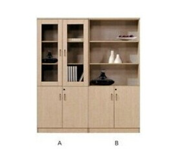 Office Furniture Office Cabinet Wooden File Cabinet Four Door Bookcase Data Cabinet Combination Cabinet Plate Bookshelf