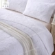 hoa trắng ba mảnh giường rắn bìa là bông cotton thêu khăn trải giường bông tấm sợi mat được màu - Trải giường ra giường màu xám Trải giường