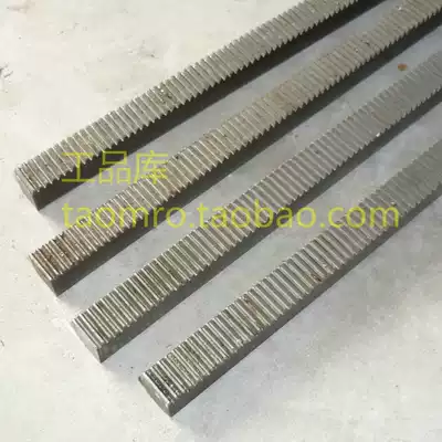 1 mold 45# carbon steel metal transmission guide rail sliding table precision spur gear rack motor DIY model factory direct sales