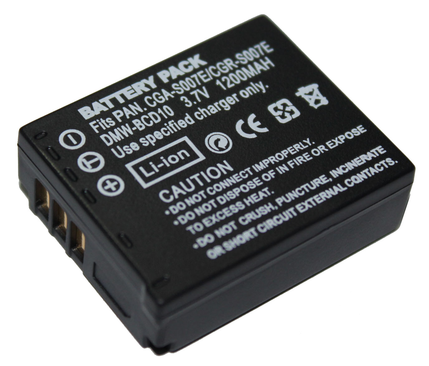 S007E battery Panasonic TZ1 TZ2 TZ3 TZ4 TZ5 TZ11 TZ15 TZ30 BCD10 battery