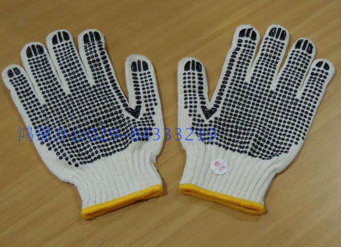 Saidite Safe Cotton Line Point plastic gloves Protective abrasion resistant cotton Line Lauprotect Anti-slip ST55202