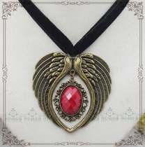 Original * Night Angel * Gothic Lolita big wing pendant necklace Gothic neck-68