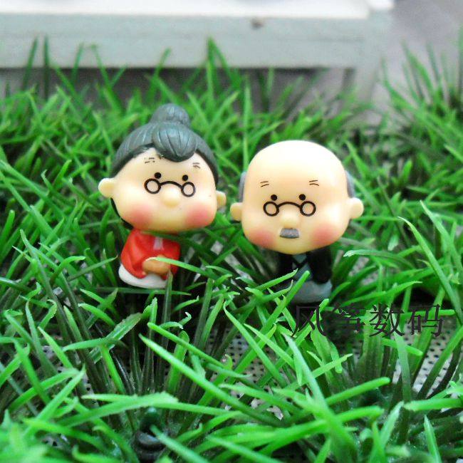 Moss Microscape Ornament Mini Paparazzi old male mother-in-law Multi-meat bonsai DIY small material People with occasional small hem