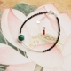 [Wangfu | Lucky] vòng chân malachite tự nhiên tốt phần 925 bạc đen spinel quà tặng cho bạn gái lắc chân nữ vàng đẹp Vòng chân
