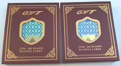 GYT927 imported plastic poker PVC double-sided frosted style complete PVC waterproof Bridge narrow 12 pairs