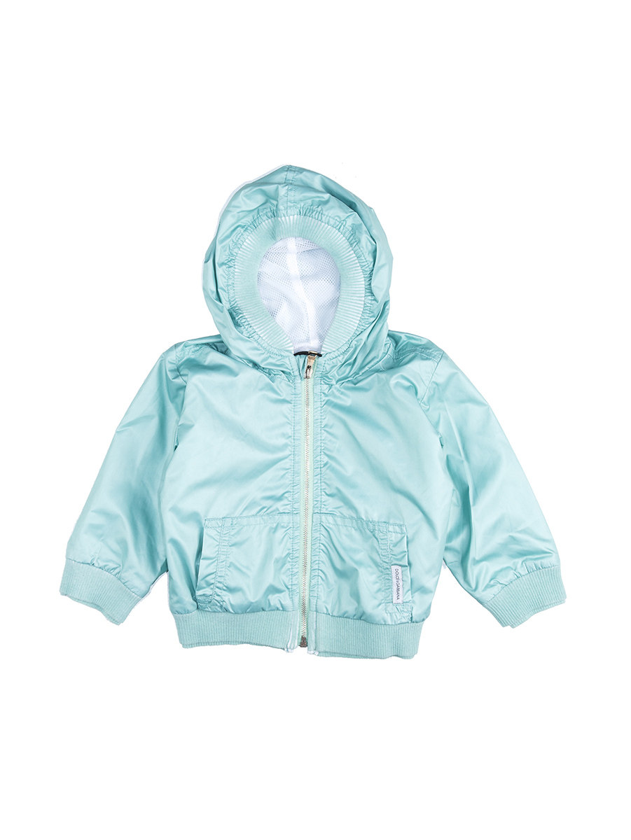 Dolce&Gabbana 浅蓝色连帽防风外套