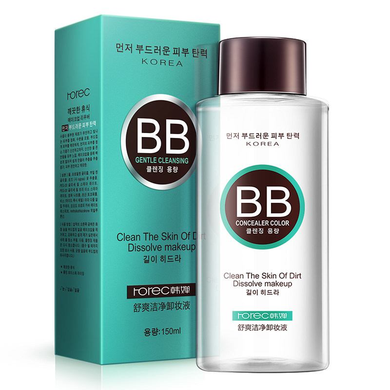 韩婵卸妆水脸部眼唇部专用温和无刺激深层清洁淡妆彩妆正品卸妆液