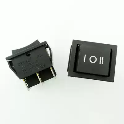 KCD4 six-pin three-speed large ship-shaped switch manual positive and negative switch all copper parts